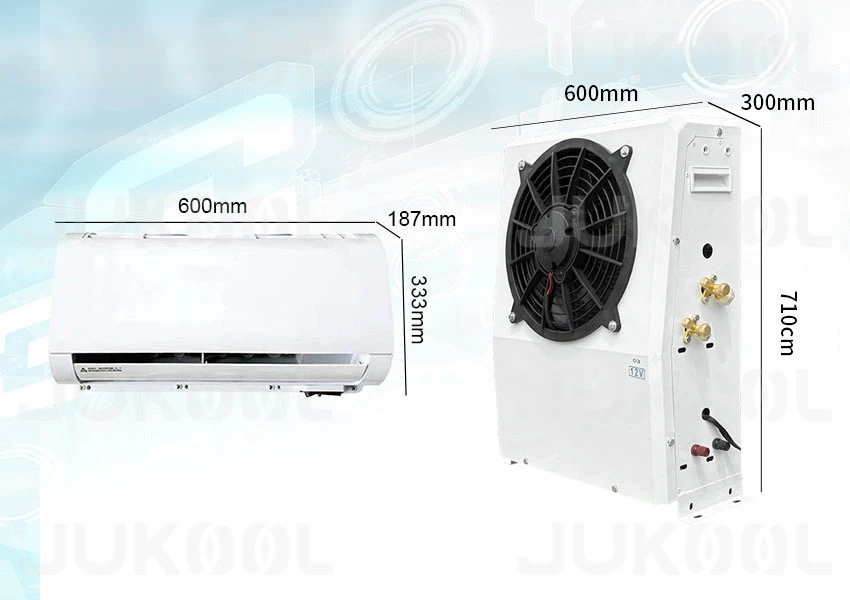 Dimension of truck air conditioner